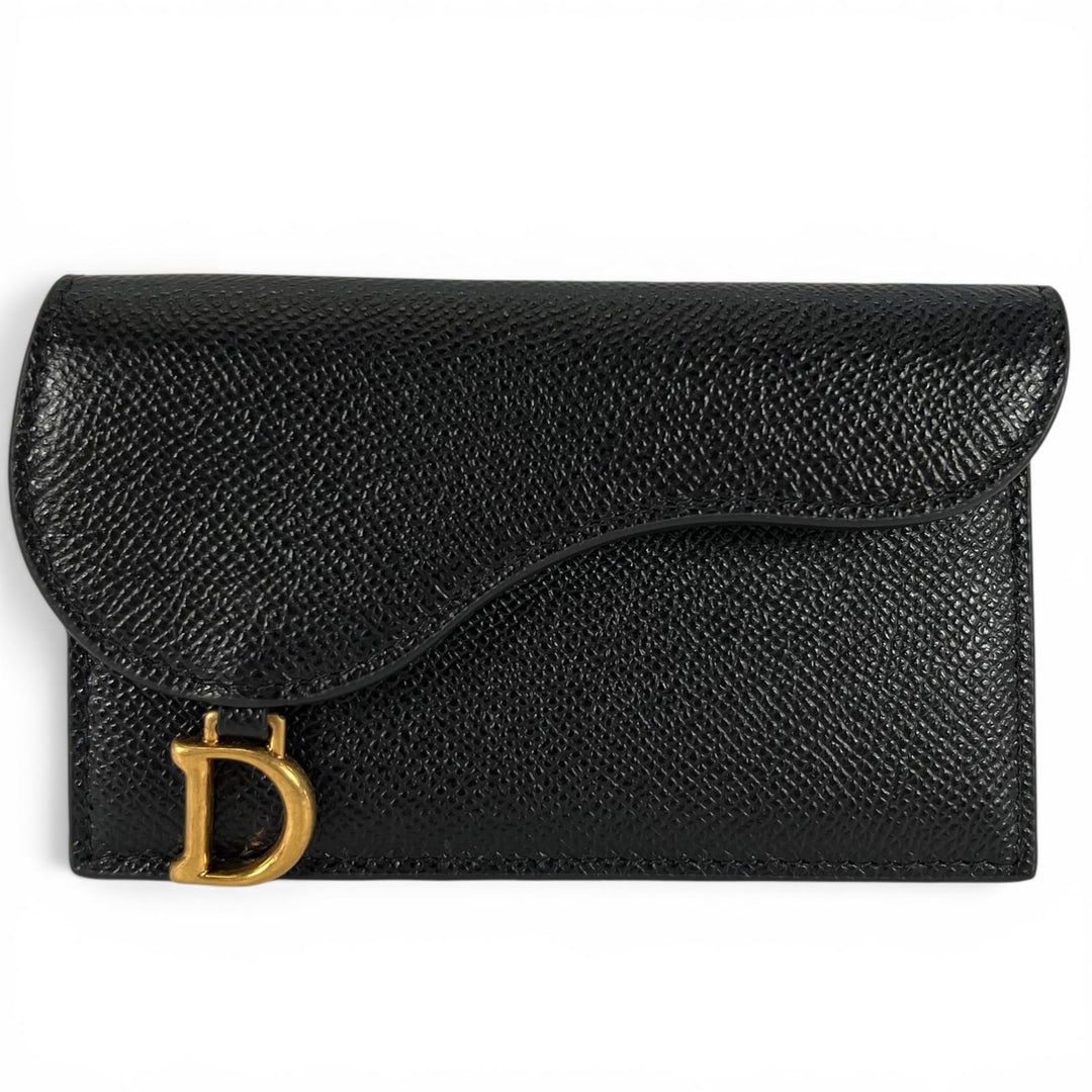 Excellent Christian Dior Coin case SADDLE Cosmos zip card holder S5692CCEH