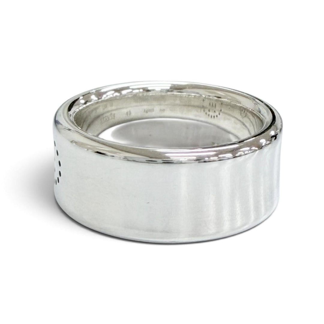 Excellent HERMES Ring ring Eclipse Ribbon Ring Silver AG925 Women 49