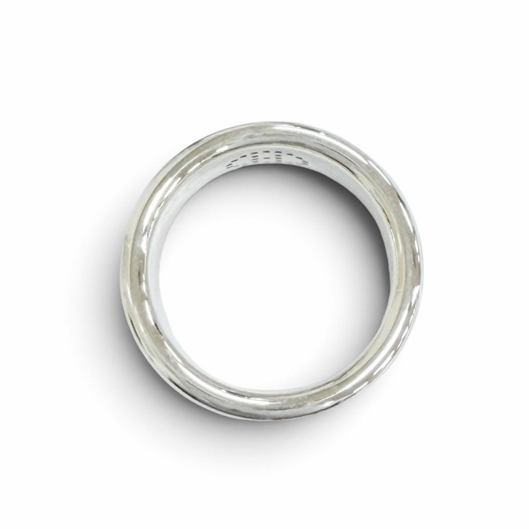 Excellent HERMES Ring ring Eclipse Ribbon Ring Silver AG925 Women 49