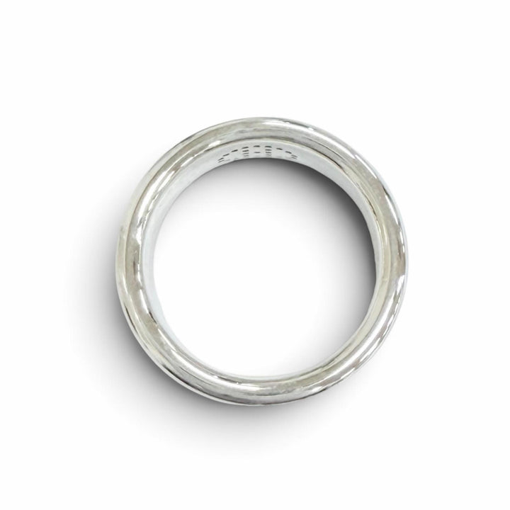Excellent HERMES Ring ring Eclipse Ribbon Ring Silver AG925 Women 49