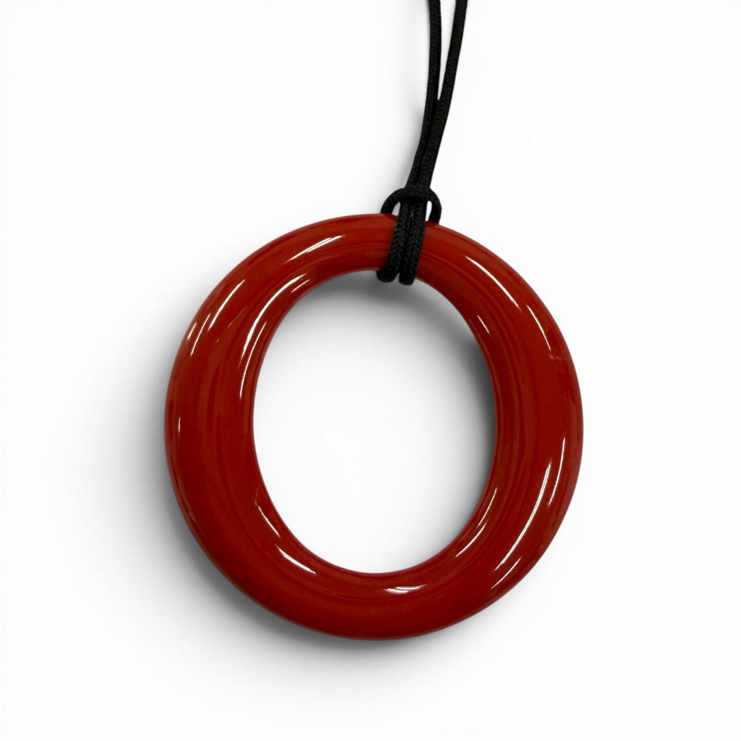 Excellent TIFFANY&Co. Necklace Sebiana Necklace Silk cord Red silk Women