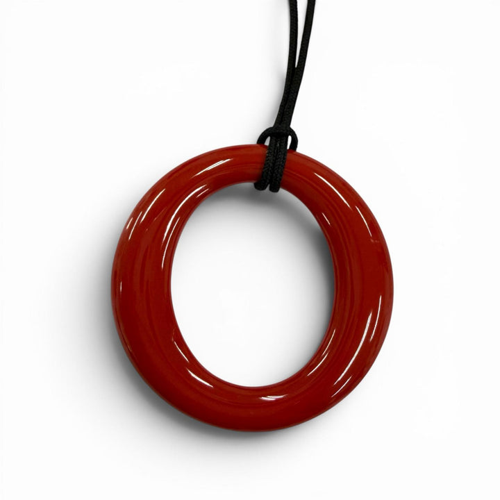 Excellent TIFFANY&Co. Necklace Sebiana Necklace Silk cord Red silk Women