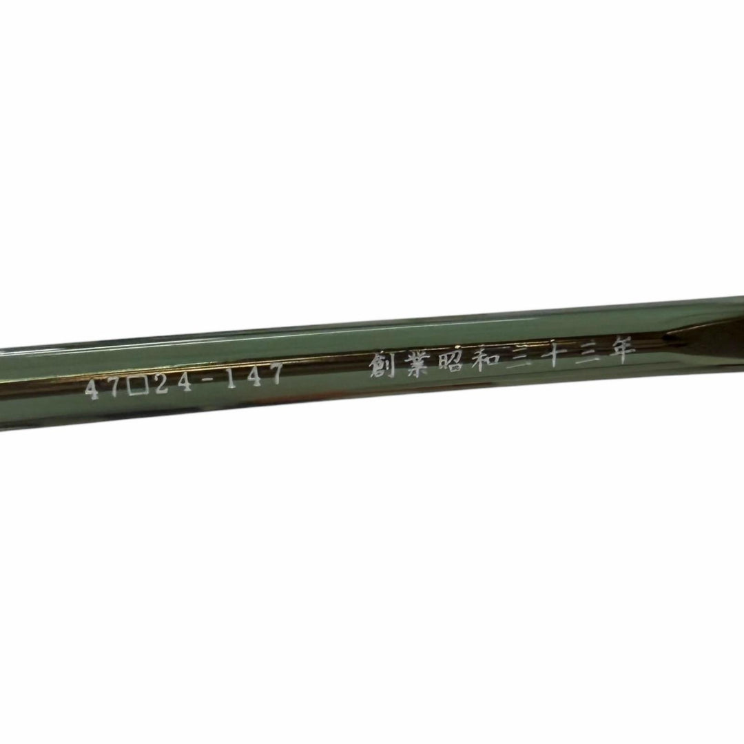 Excellent 金子眼鏡 Glasses Wellington Frame Clear green mens KMP-21