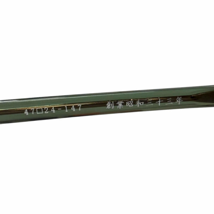 Excellent 金子眼鏡 Glasses Wellington Frame Clear green mens KMP-21