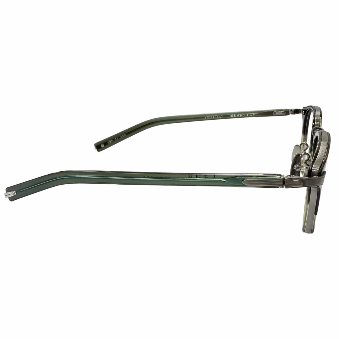 Excellent 金子眼鏡 Glasses Wellington Frame Clear green mens KMP-21