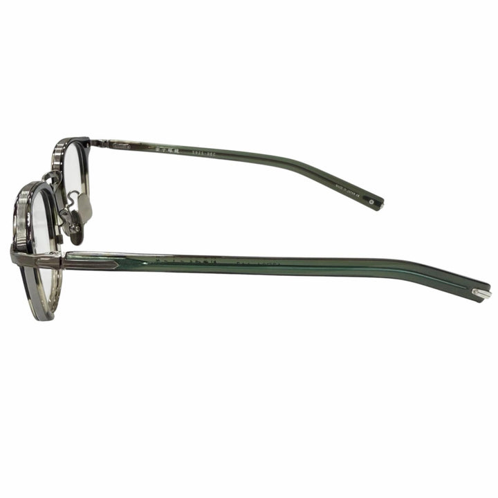Excellent 金子眼鏡 Glasses Wellington Frame Clear green mens KMP-21