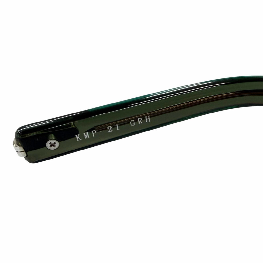 Excellent 金子眼鏡 Glasses Wellington Frame Clear green mens KMP-21