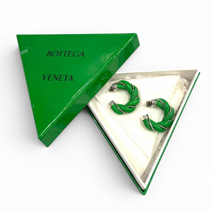 Great BOTTEGAVENETA Pierce Leather accents, twist green 925 Women