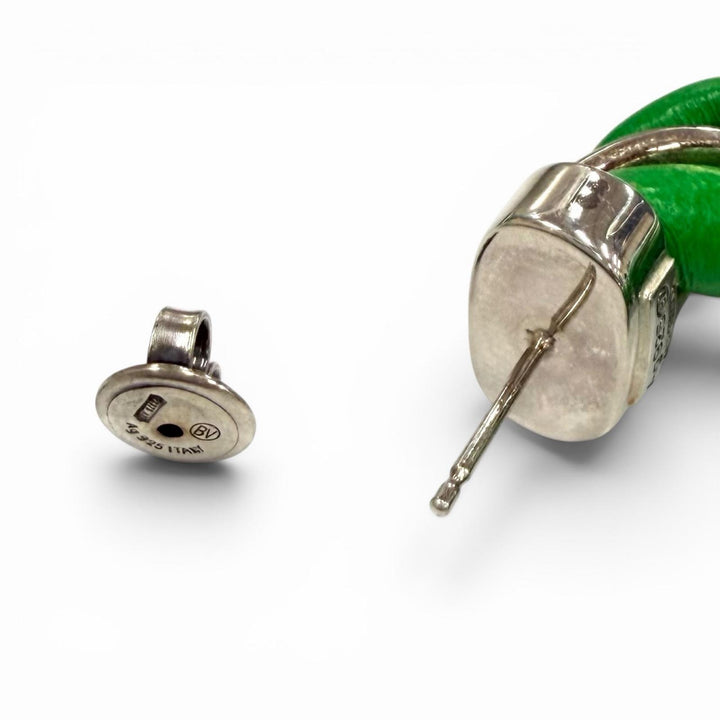 Great BOTTEGAVENETA Pierce Leather accents, twist green 925 Women