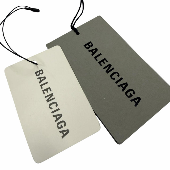 Excellent BALENCIAGA Scarf All-over logo pattern green wool mens 685514