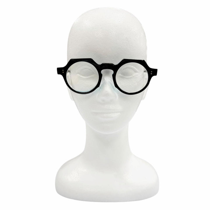Very Good Lesca Lunetier Glasses Buzz 0.2"" black mens