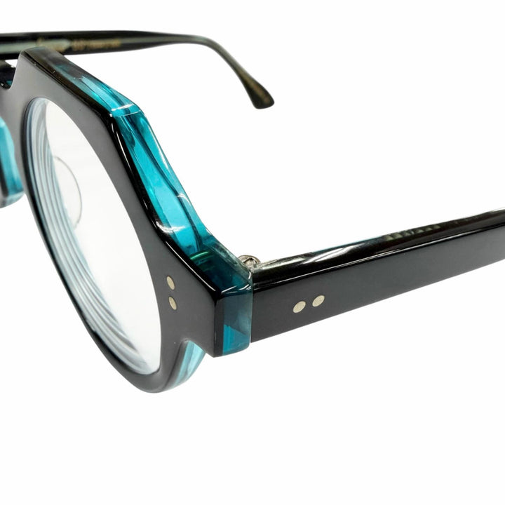 Very Good Lesca Lunetier Glasses Buzz 0.2"" black mens