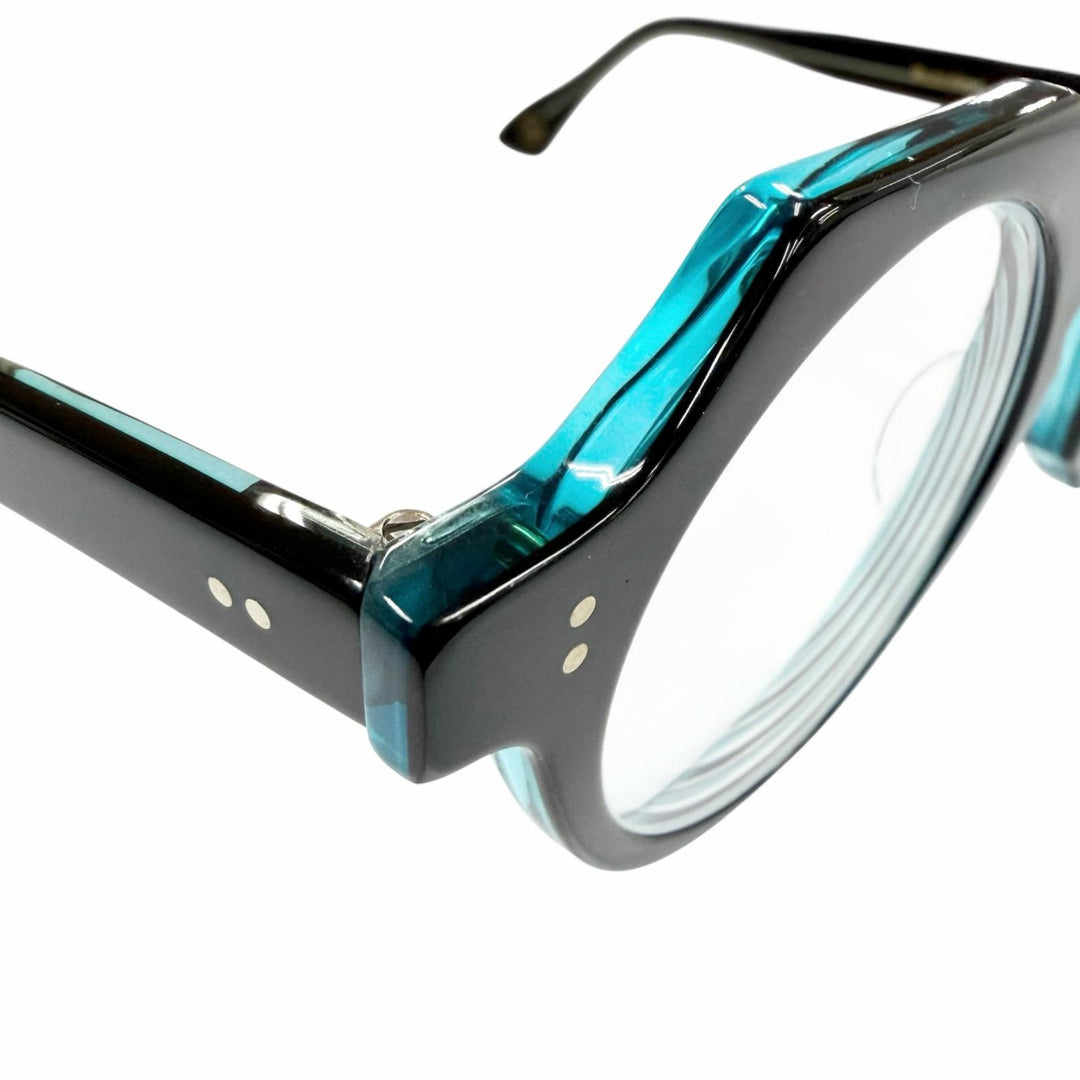 Very Good Lesca Lunetier Glasses Buzz 0.2"" black mens