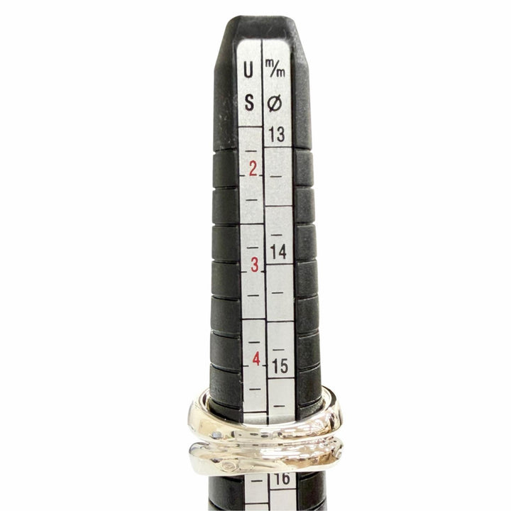 Excellent HERMES Ring ring History ring combination gold 925 Women 51