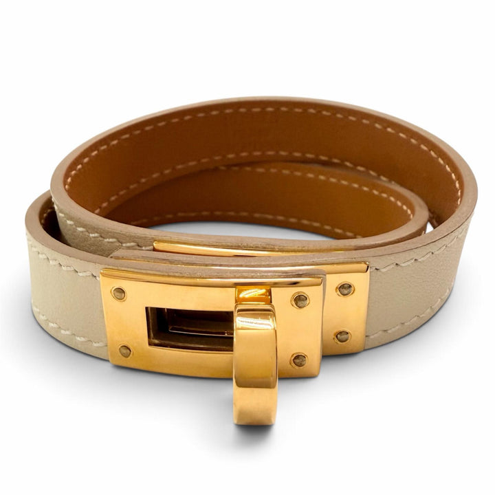 Excellent HERMES bracelet Kelly bag tour Kle Vaux Swift Leather Women