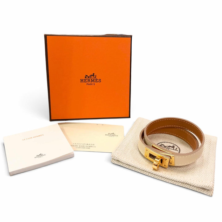 Excellent HERMES bracelet Kelly bag tour Kle Vaux Swift Leather Women