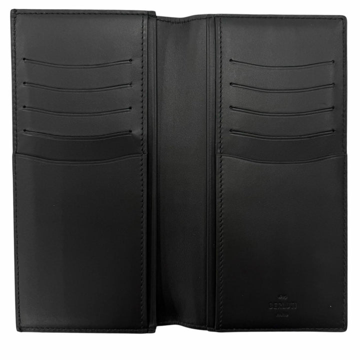 Excellent BERLUTI Bifold Wallet Espace Flap Long Wallet Calligraphy script