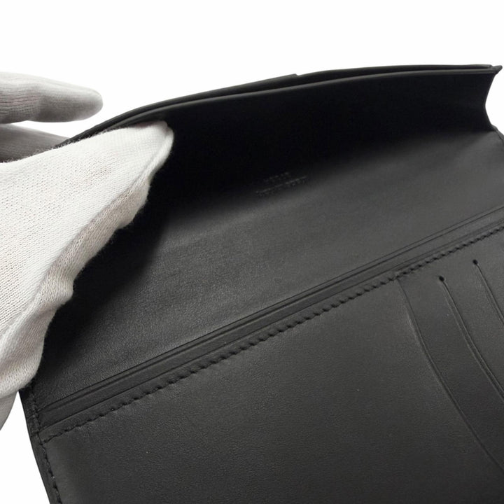 Excellent BERLUTI Bifold Wallet Espace Flap Long Wallet Calligraphy script
