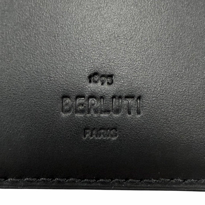 Excellent BERLUTI Bifold Wallet Espace Flap Long Wallet Calligraphy script