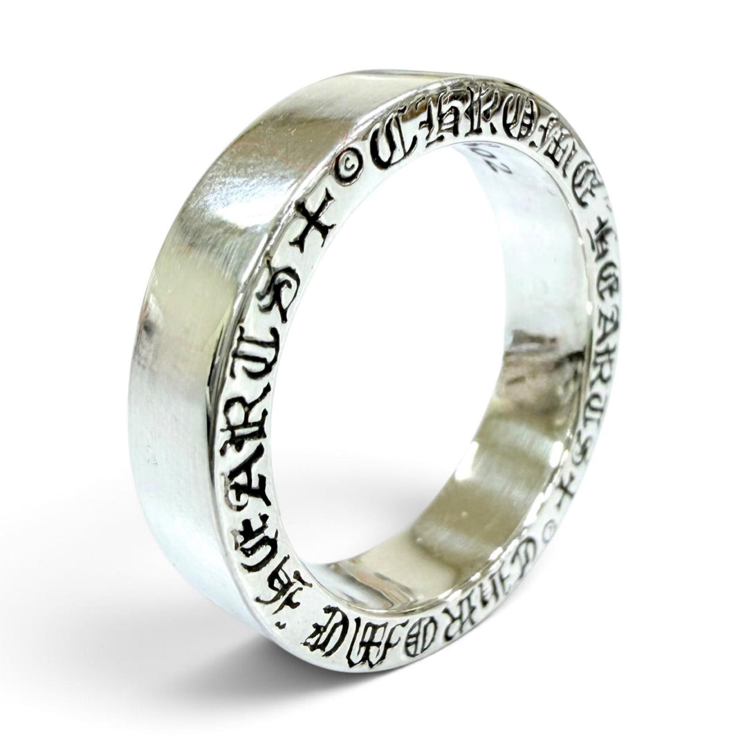 Excellent CHROME HEARTS Ring ring SPACER PLN 0.2"" Spacer Plane Silver 925 mens