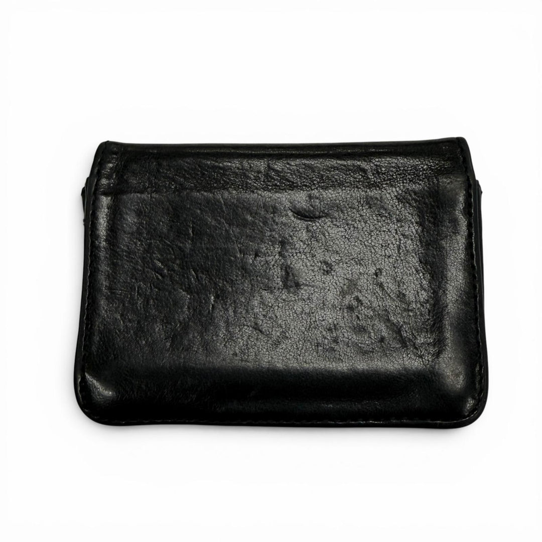 Very Good CHROME HEARTS Card Case black leather mens