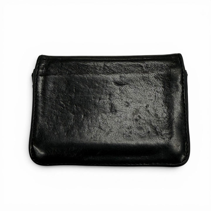 Very Good CHROME HEARTS Card Case black leather mens