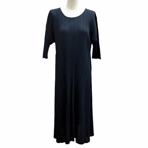 Excellent PLEATS PLEASE one piece Dark navy polyester Women 4 PP51JH285