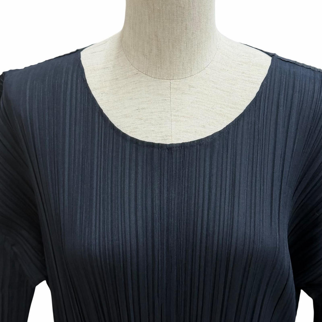 Excellent PLEATS PLEASE one piece Dark navy polyester Women 4 PP51JH285