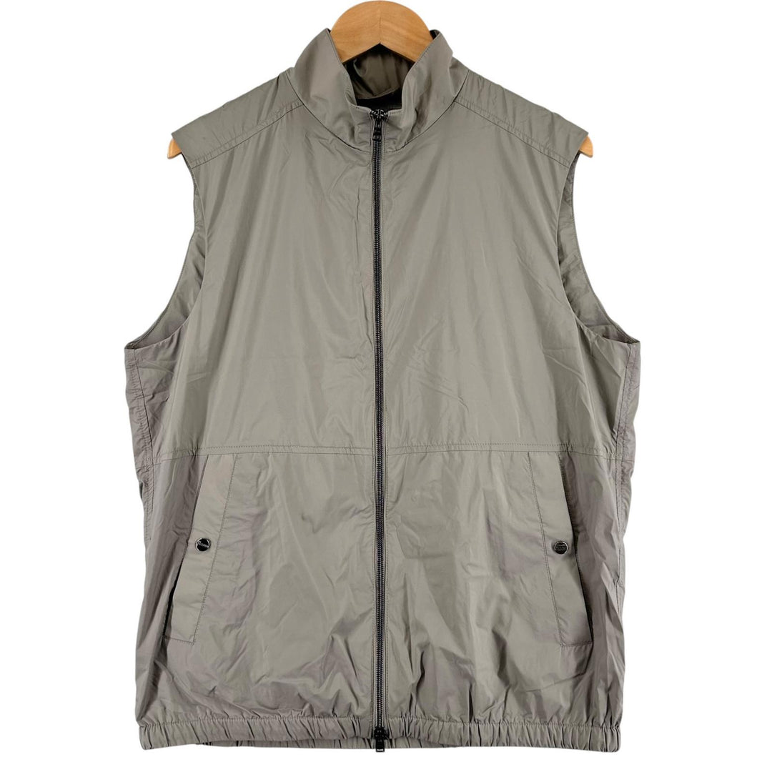 Excellent Herno Best Stand collar, double zip, packable nylon gray Nylon mens 46