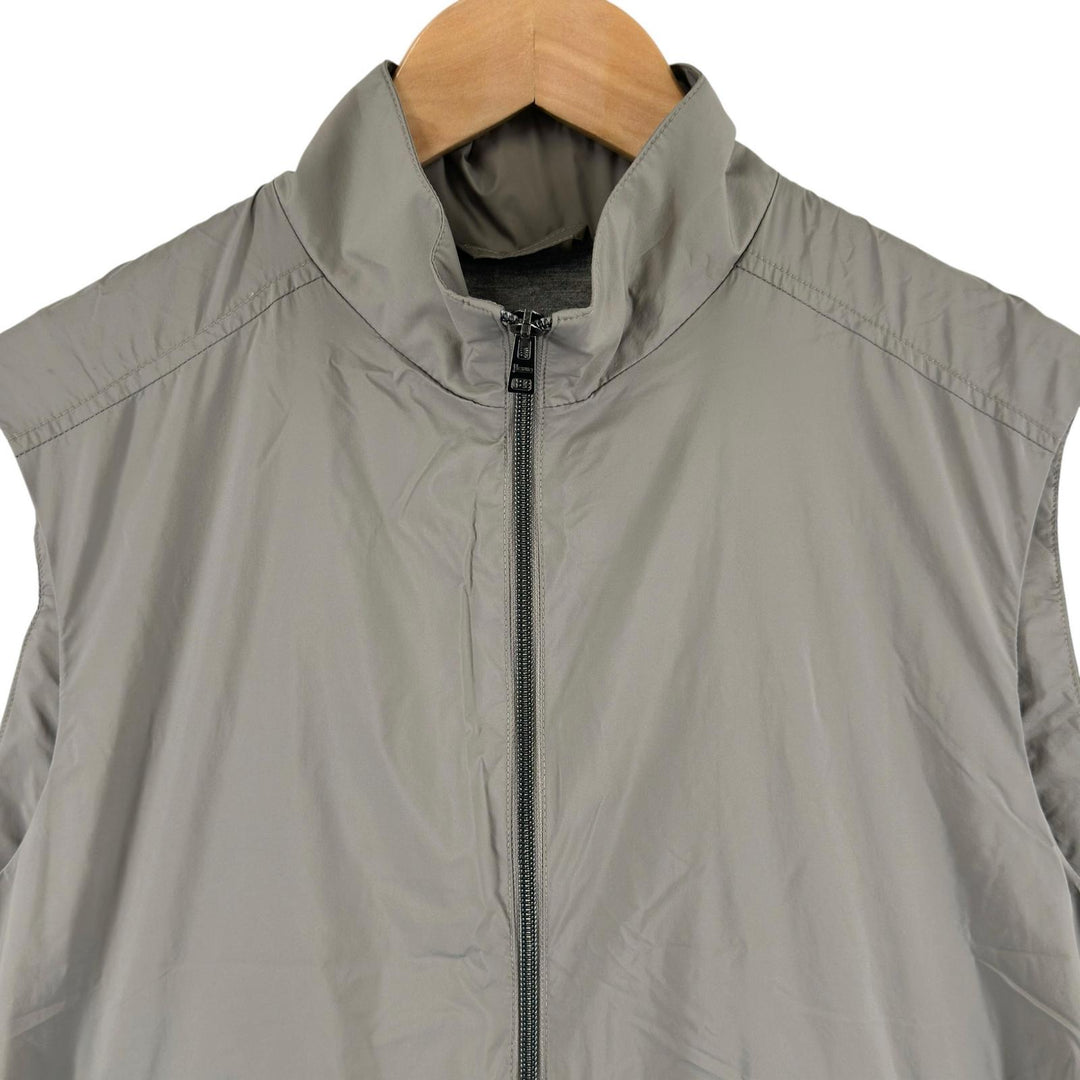 Excellent Herno Best Stand collar, double zip, packable nylon gray Nylon mens 46