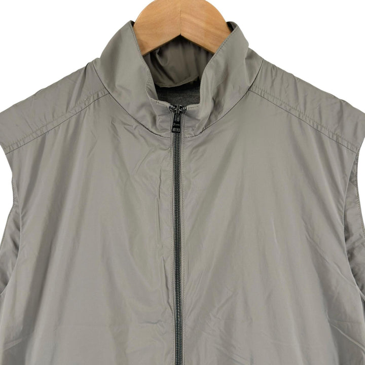 Excellent Herno Best Stand collar, double zip, packable nylon gray Nylon mens 46
