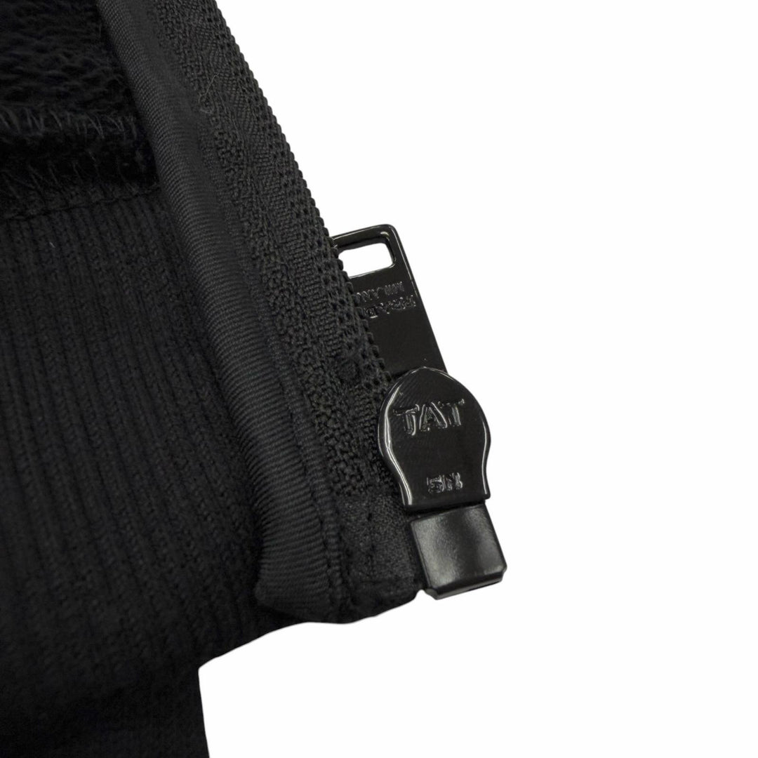 Great PRADA hoodie Re-Nylon logo print black cotton mens L UJL203