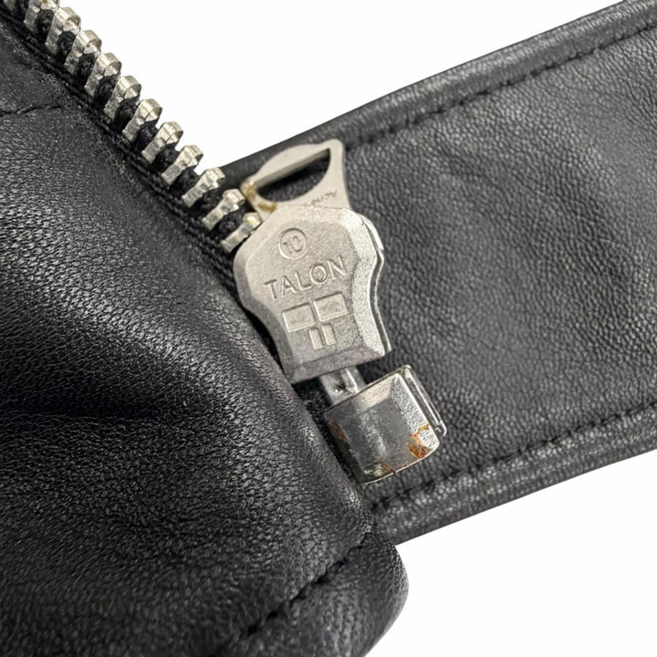 Great ACNE STUDIOS LEATHER BIKER JACKET black Sheep leather 34 FN-WN-LEAT000120