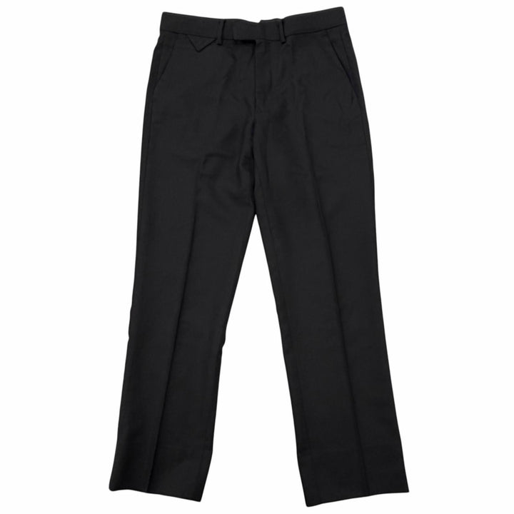 Great LOUIS VUITTON slacks LV logo embroidered center-creased trousers