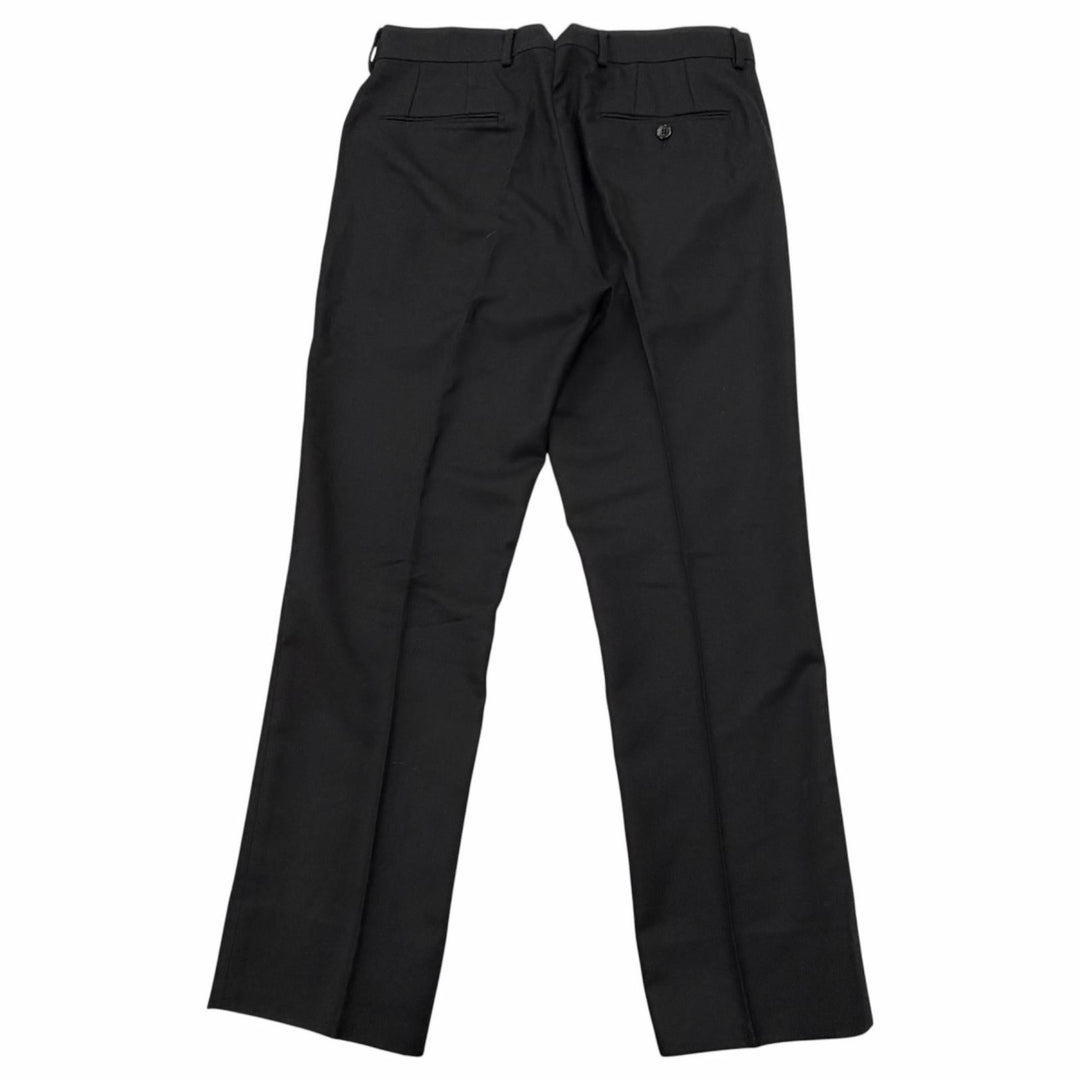 Great LOUIS VUITTON slacks LV logo embroidered center-creased trousers