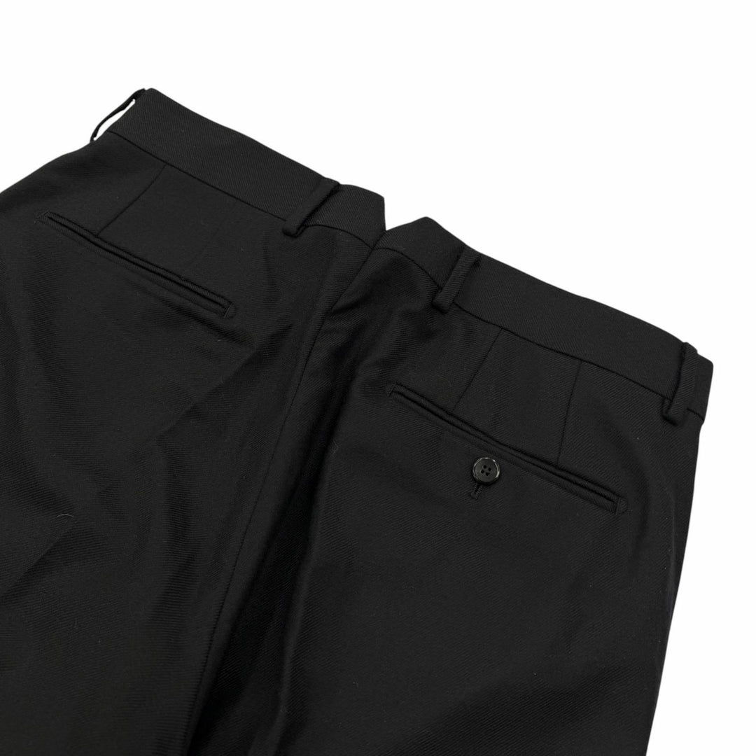 Great LOUIS VUITTON slacks LV logo embroidered center-creased trousers