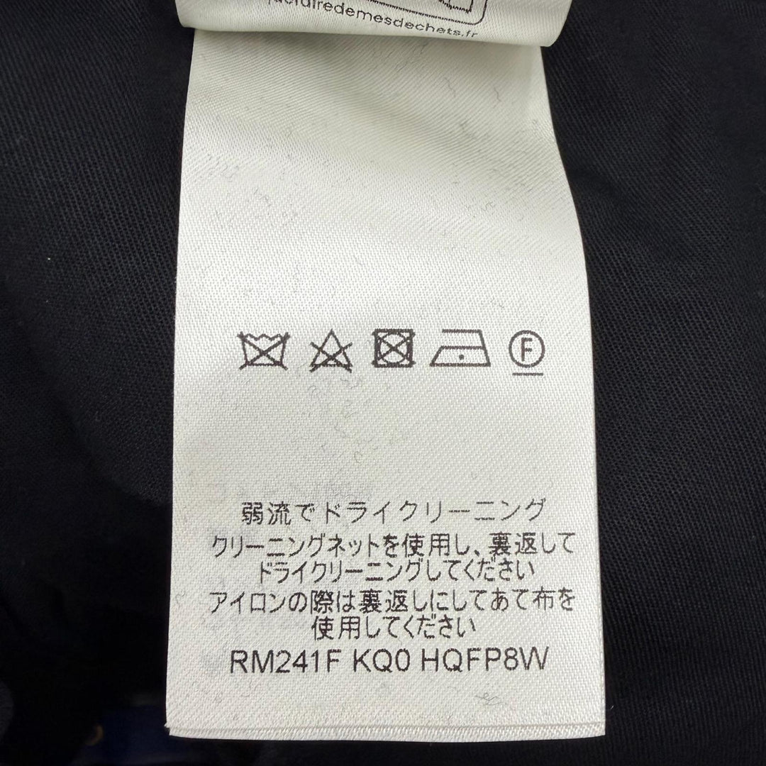 Great LOUIS VUITTON slacks LV logo embroidered center-creased trousers