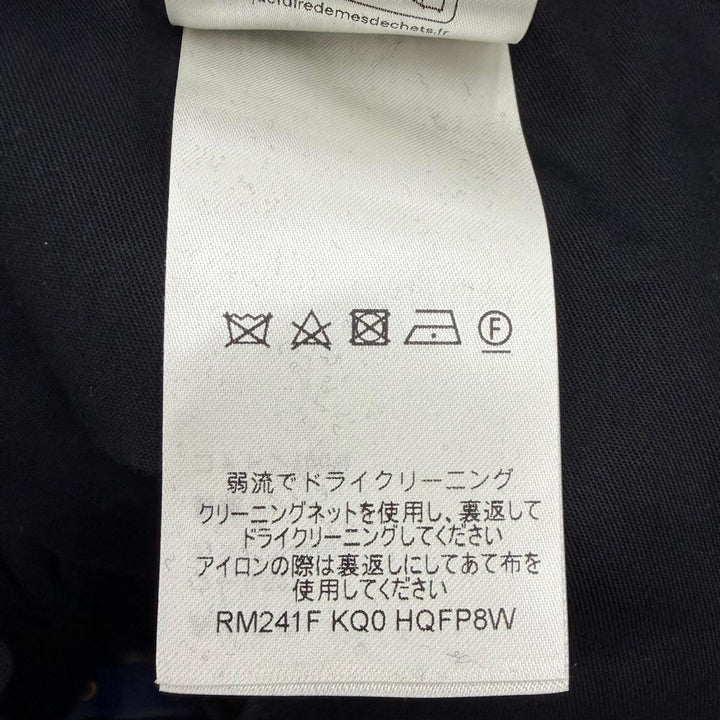 Great LOUIS VUITTON slacks LV logo embroidered center-creased trousers