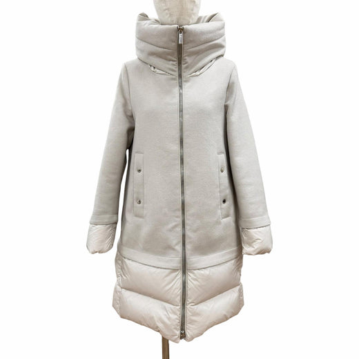 Great MOORER down coat SUNRISE LER Double zip Gurege wool Women 38