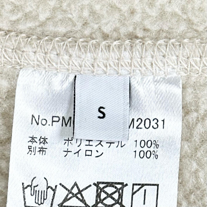 Great MAISON KITSUNE Jacket Logo print zip-up fleece Ivory mens S PM02136WM2031