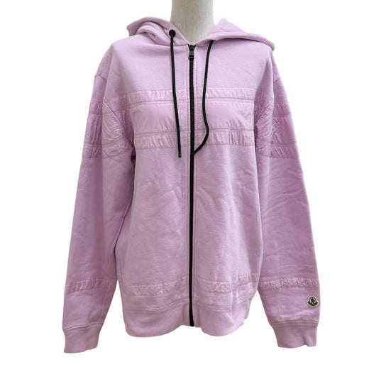 Great MONCLER GENIUS 7 Hiroshi Fujiwara hoodie pink cotton Women S H209U8G00003