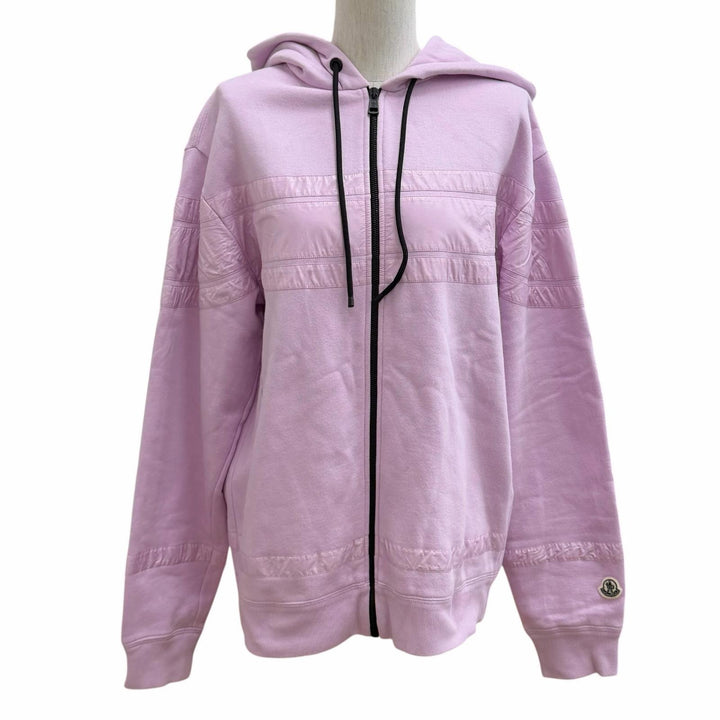 Great MONCLER GENIUS 7 Hiroshi Fujiwara hoodie pink cotton Women S H209U8G00003