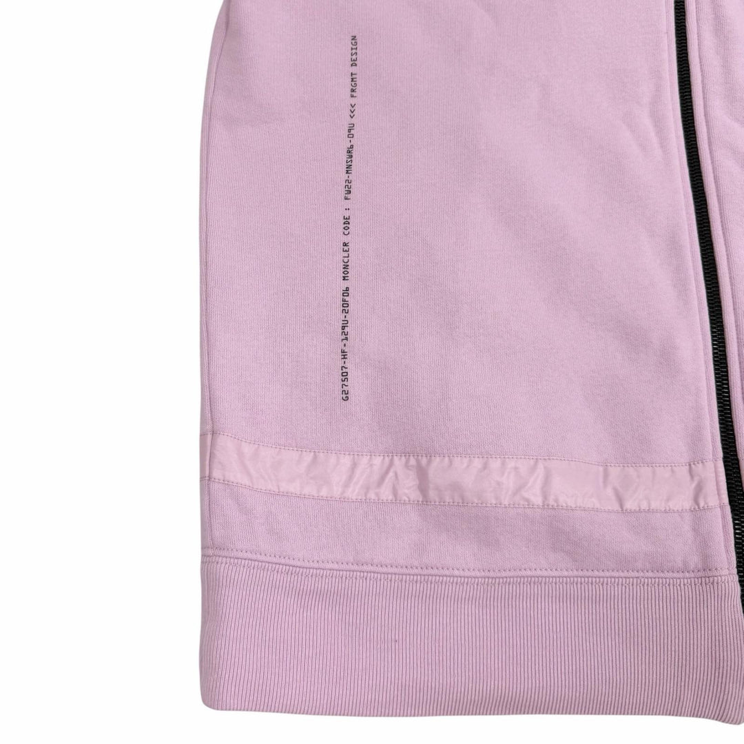 Great MONCLER GENIUS 7 Hiroshi Fujiwara hoodie pink cotton Women S H209U8G00003