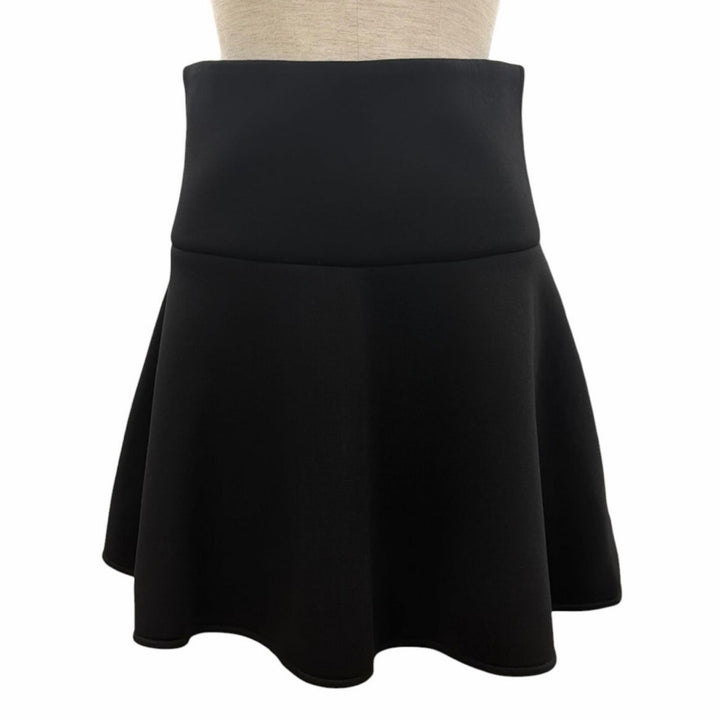 Excellent MONCLER skirt GONNA Logo patch, Flare Mini black Rayon Women S