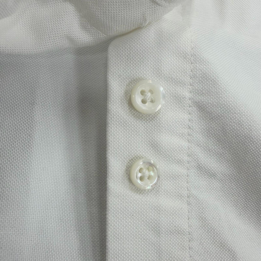 Excellent THOM BROWNE one piece Sleeveless shirt white cotton Women 40 FDSD45A