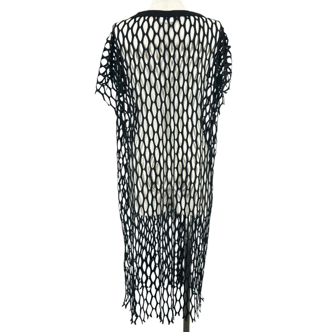 Excellent DRIES VAN NOTEN one piece Mesh Fishnet black polyester Women S