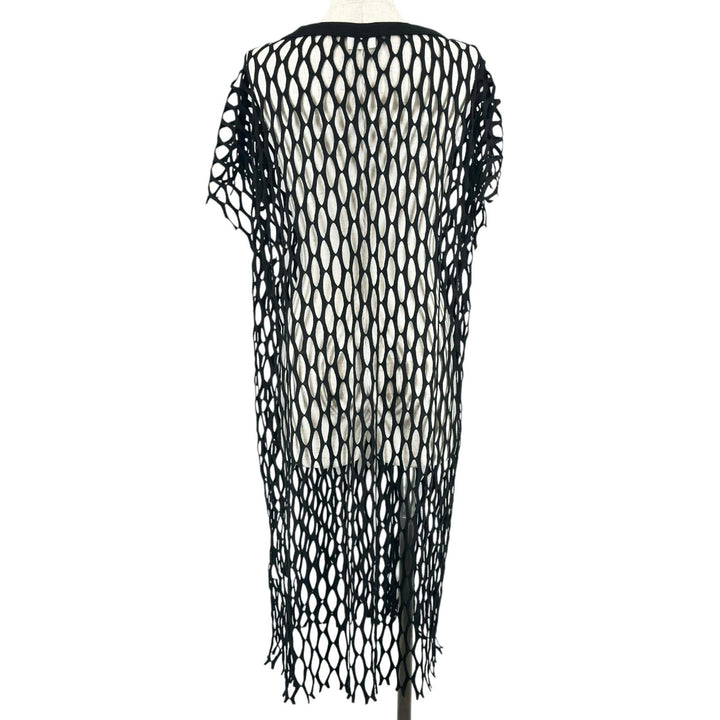 Excellent DRIES VAN NOTEN one piece Mesh Fishnet black polyester Women S