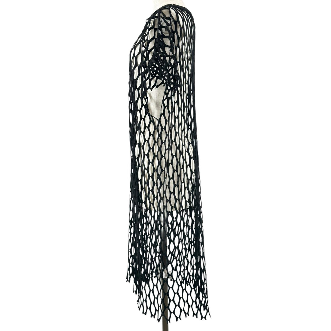 Excellent DRIES VAN NOTEN one piece Mesh Fishnet black polyester Women S