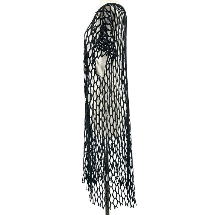 Excellent DRIES VAN NOTEN one piece Mesh Fishnet black polyester Women S