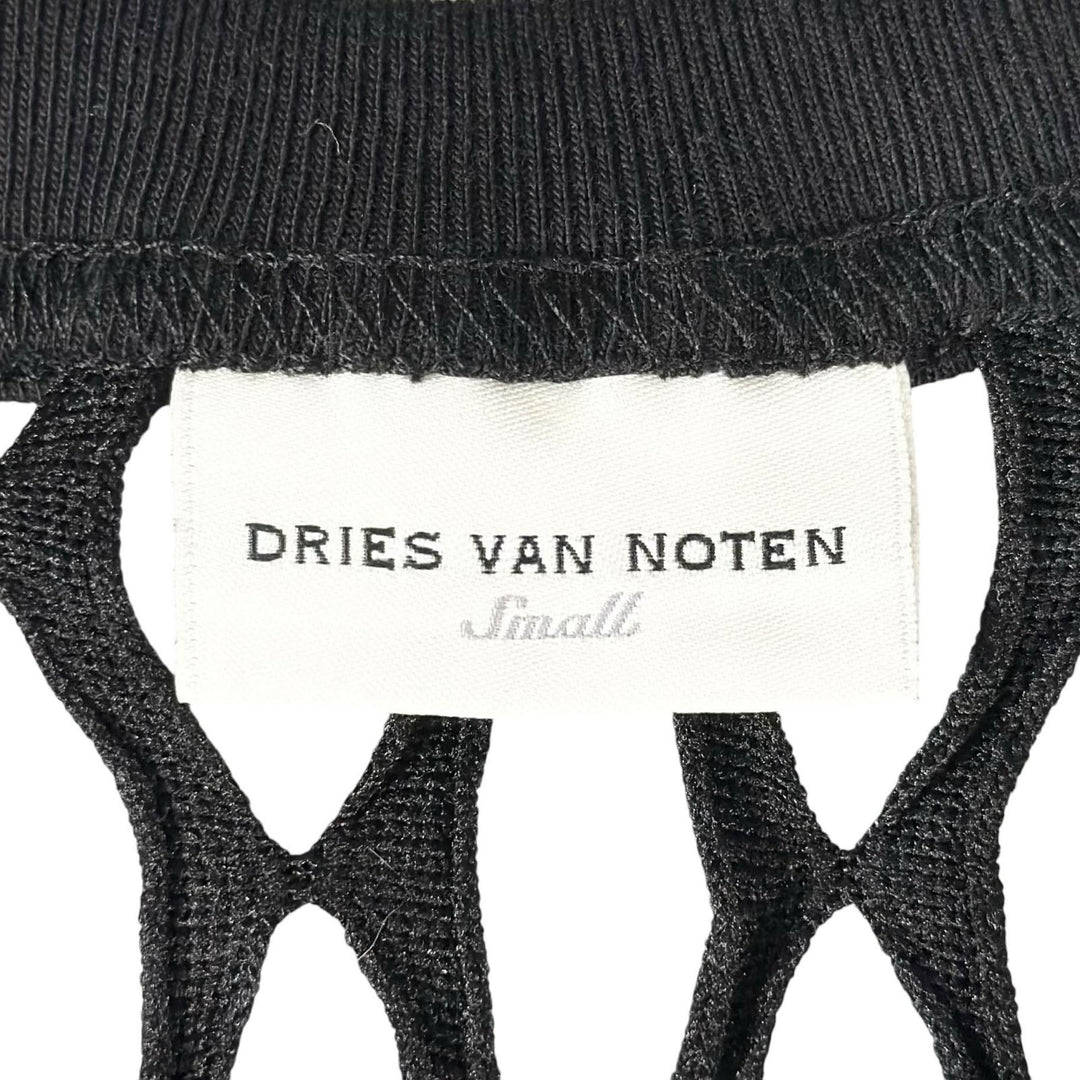 Excellent DRIES VAN NOTEN one piece Mesh Fishnet black polyester Women S
